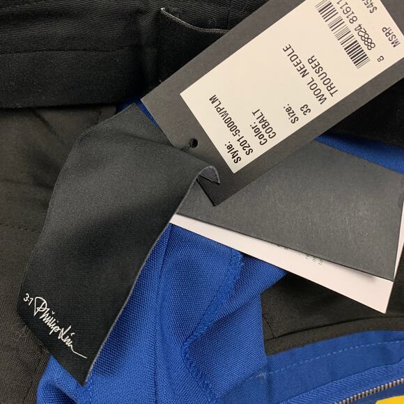 3.1 PHILLIP LIM Size 40 Royal Blue Wool Blend Notch Lapel Suit - Picture 11 of 11